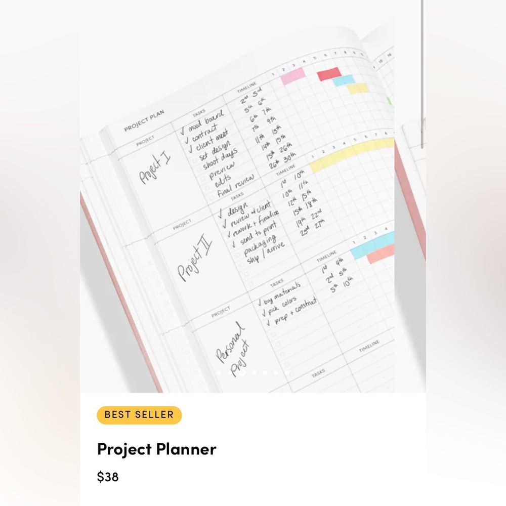 NWOT Poketo project planner for any year in mint - Picture 7 of 9